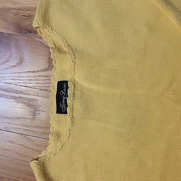 TERRY LEWIS YELLOW SWEATER Size 1X - Picture 3 of 10